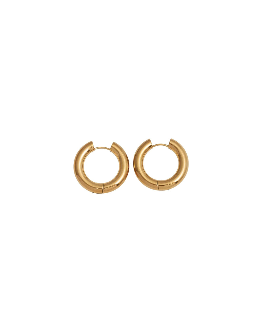 Mademoiselle Jules-Jess Hoops-Earrings-14k Gold Plated-Blue Ruby Jewellery-Vancouver Canada