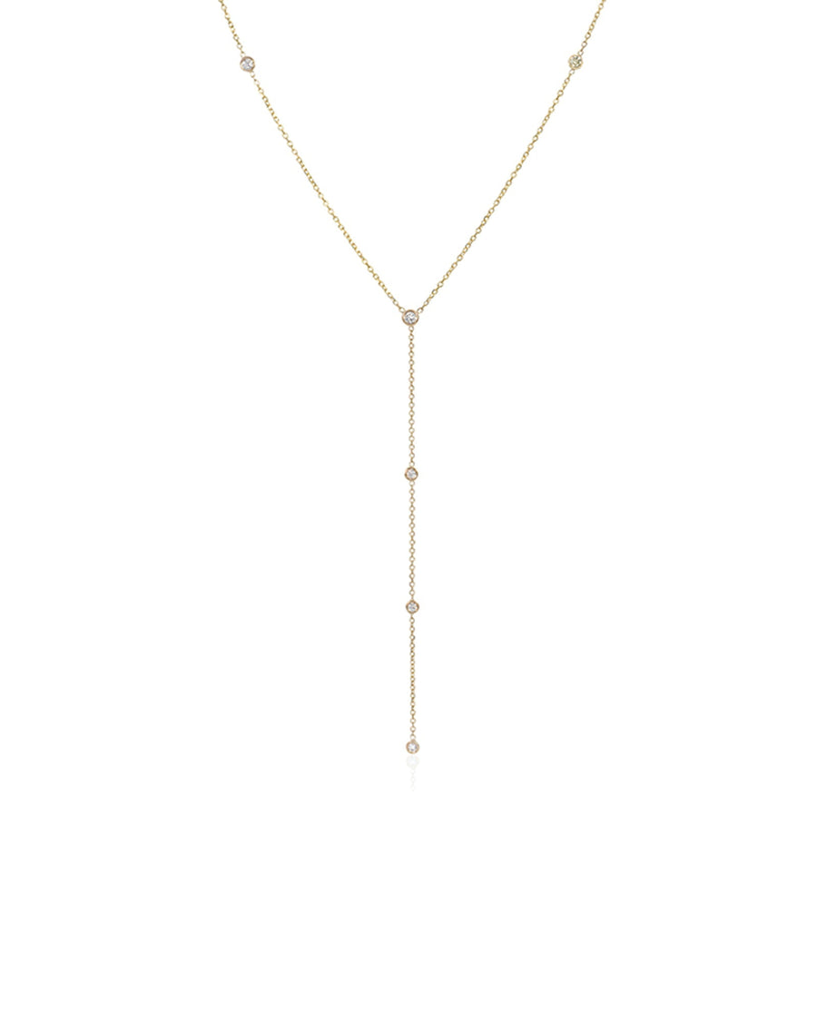 Vale-Josephine Y-Necklace-Necklaces-14k Yellow Gold, Diamond-Blue Ruby Jewellery-Vancouver Canada