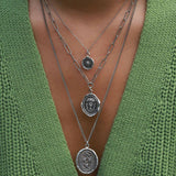 Joyful Talisman-Oxidized Sterling Silver-Blue Ruby Jewellery-Vancouver Canada