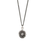 Joyful Talisman-Oxidized Sterling Silver-Blue Ruby Jewellery-Vancouver Canada