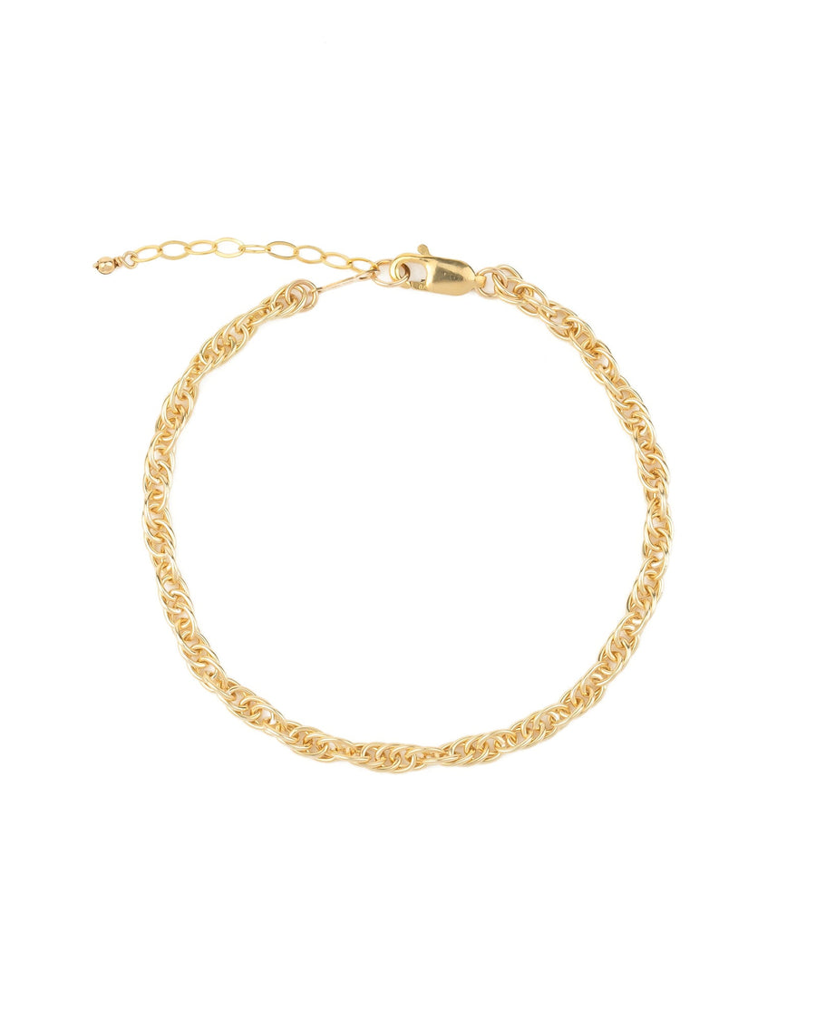 1948-Large Rope Chain Bracelet-Bracelets-14k Gold Filled-Blue Ruby Jewellery-Vancouver Canada