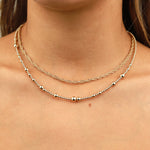 1948-Large Rope Chain Necklace-Necklaces-14k Gold Filled-Blue Ruby Jewellery-Vancouver Canada