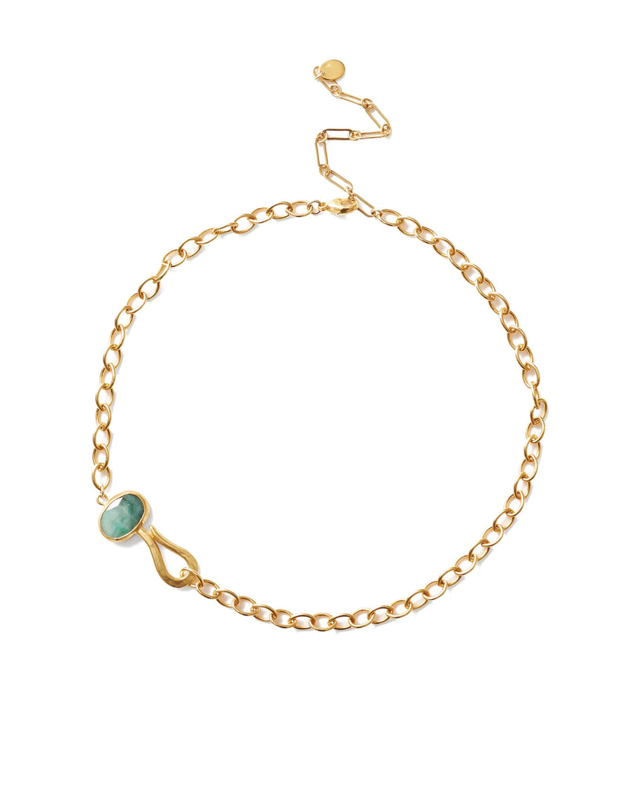 Chan Luu-Light Emerald Odyssey Necklace-Necklaces-18k Gold Vermeil-Blue Ruby Jewellery-Vancouver Canada