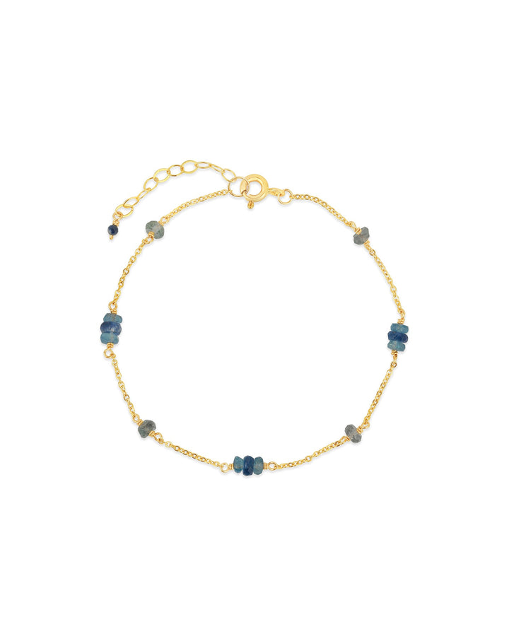 Poppy Rose-Linda Bracelet-Bracelets-14k Gold-fill, Aquamarine, Blue Kyanite, Blue Sapphire-Blue Ruby Jewellery-Vancouver Canada
