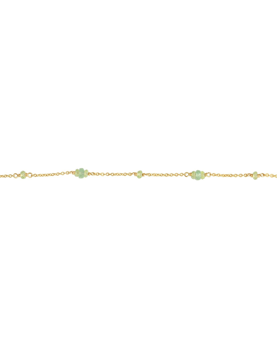 Poppy Rose-Linda Bracelet-Bracelets-14k Gold-fill, Green Kyanite, Peridot-Blue Ruby Jewellery-Vancouver Canada