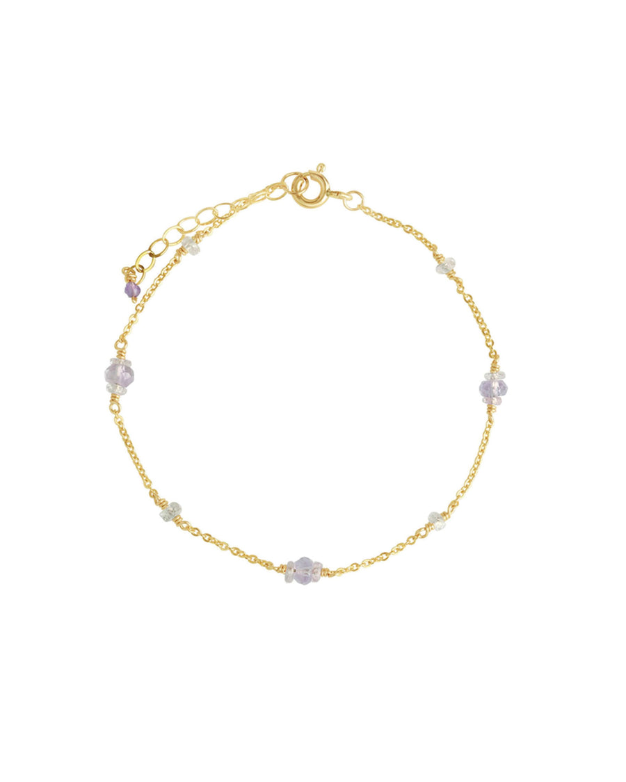 Poppy Rose-Linda Bracelet-Bracelets-14k Gold Filled, Pink Sapphire, Amethyst-Blue Ruby Jewellery-Vancouver Canada