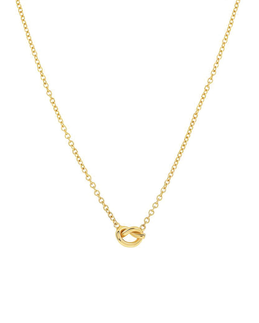 Quiet Icon-Love Knot Necklace-Necklaces-14k Gold Vermeil-Blue Ruby Jewellery-Vancouver Canada
