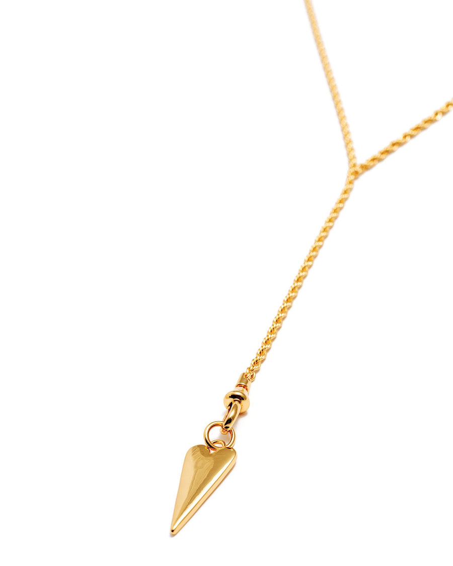 Mademoiselle Jules-Love Me More Necklace-Necklaces-14k Gold Plated-Blue Ruby Jewellery-Vancouver Canada