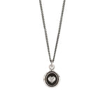 Loving Appreciation Talisman-Oxidized Sterling Silver-Blue Ruby Jewellery-Vancouver Canada