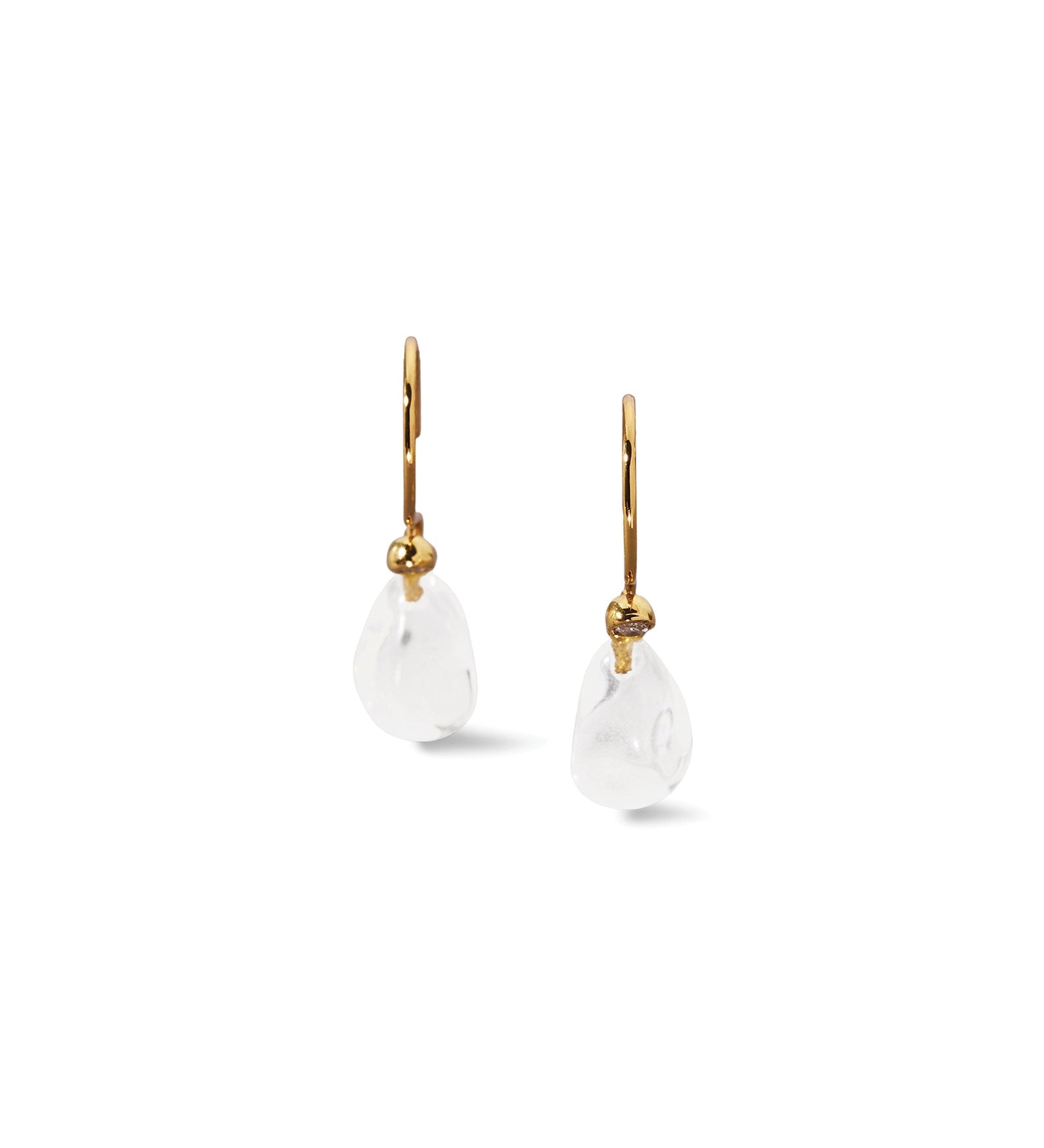 Alexis Bittar-Lucite Dewdrop Earrings-Earrings-Clear Lucite-Blue Ruby Jewellery-Vancouver Canada