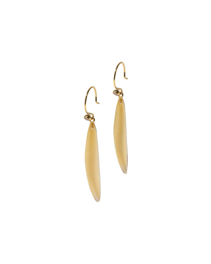 Alexis Bittar-Lucite Sliver Wire Earrings-Earrings-14k Gold Plated, Gold Lucite-Blue Ruby Jewellery-Vancouver Canada
