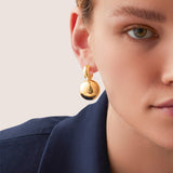 Jenny Bird-Lyra Earrings-Earrings-14k Gold Plated-Blue Ruby Jewellery-Vancouver Canada
