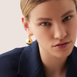 Jenny Bird-Lyra Earrings-Earrings-14k Gold Plated-Blue Ruby Jewellery-Vancouver Canada