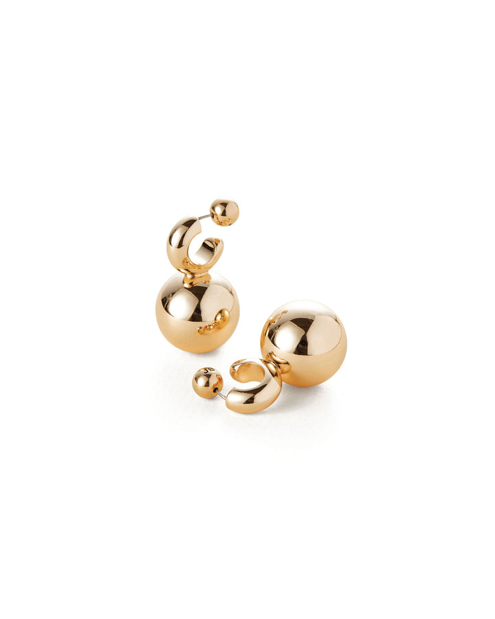 Jenny Bird-Lyra Earrings-Earrings-14k Gold Plated-Blue Ruby Jewellery-Vancouver Canada