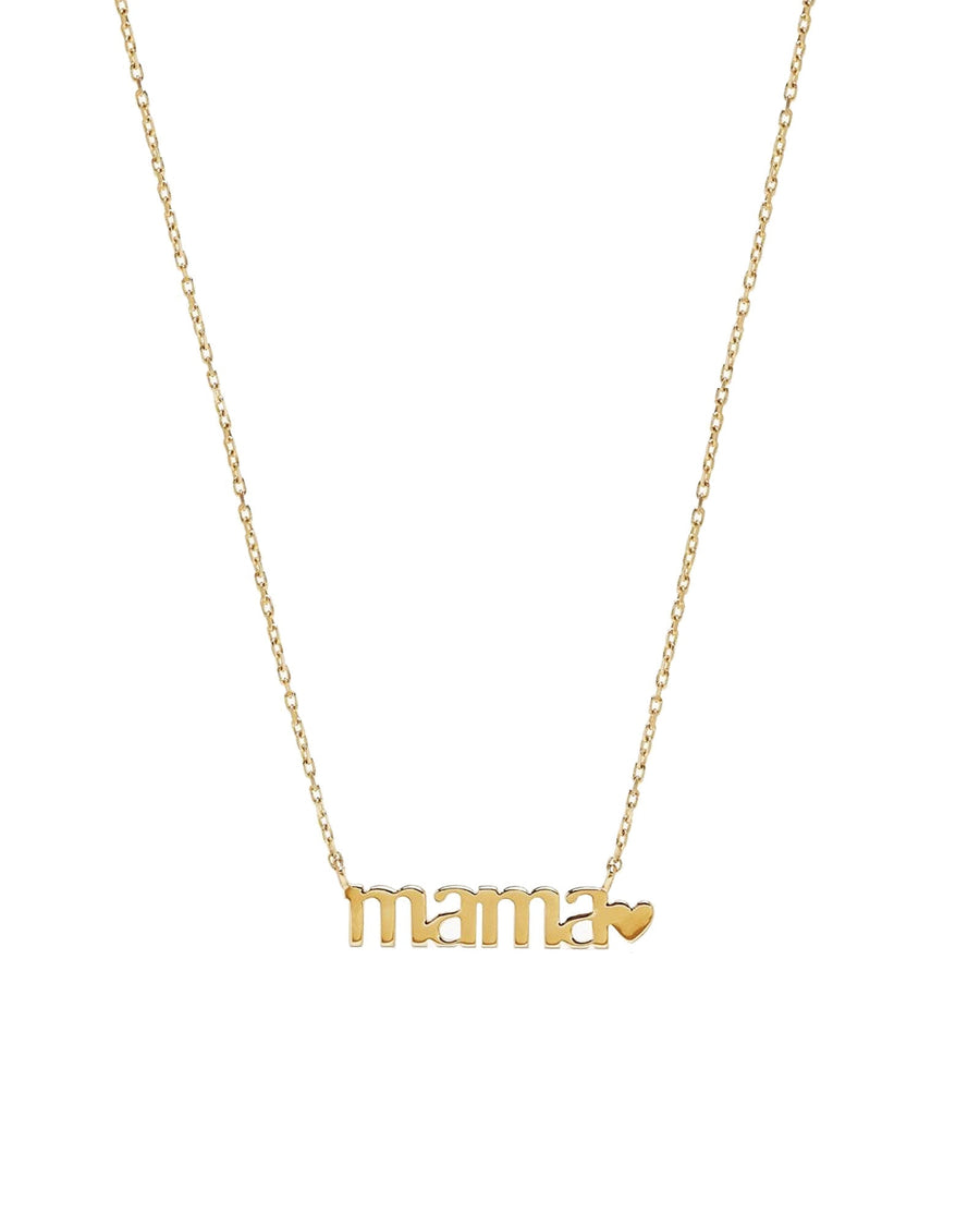 Quiet Icon-Mama Heart Necklace-Necklaces-14k Gold Vermeil-Blue Ruby Jewellery-Vancouver Canada