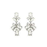 Olive & Piper-Marbella Studs-Earrings-Silver-Tone, Crystal-Blue Ruby Jewellery-Vancouver Canada