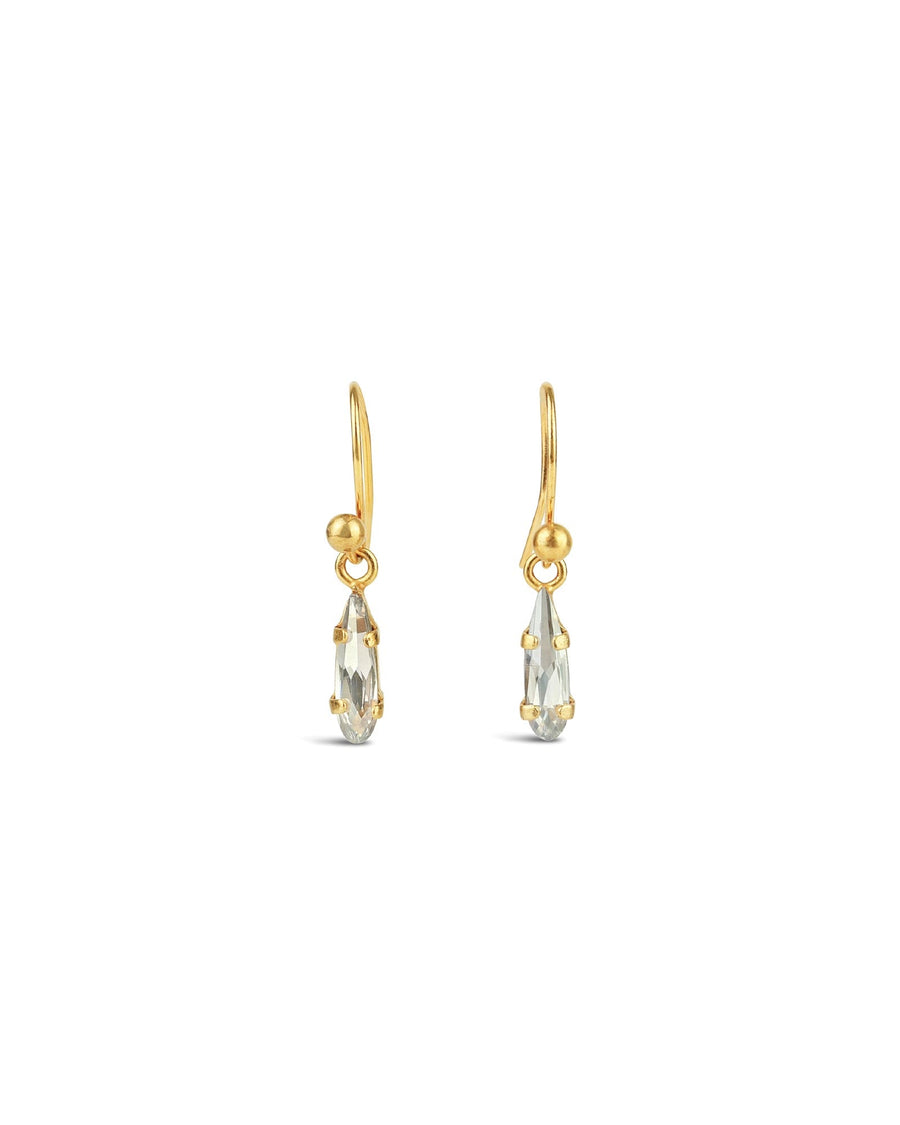La Vie Parisienne-Marquise Crystal Hooks-Earrings-14k Gold Plated, Shade Crystal-Blue Ruby Jewellery-Vancouver Canada