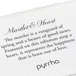Pyrrha-Martle & Heart 14k Gold Diamond Set Talisman-Necklaces-14k Yellow Gold, Diamond-Blue Ruby Jewellery-Vancouver Canada