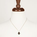 Pyrrha-Martle & Heart 14k Gold Diamond Set Talisman-Necklaces-14k Yellow Gold, Diamond-Blue Ruby Jewellery-Vancouver Canada