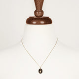 Pyrrha-Martle & Heart 14k Gold Diamond Set Talisman-Necklaces-14k Yellow Gold, Diamond-Blue Ruby Jewellery-Vancouver Canada