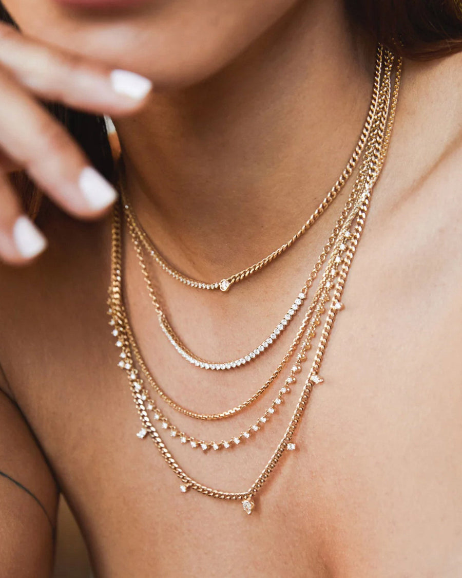 Zoe Chicco-Medium Diamond Cut Box Chain-Necklaces-14k Yellow Gold-Blue Ruby Jewellery-Vancouver Canada