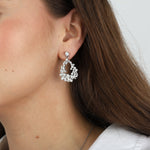 Olive & Piper-Mini Avery Earrings-Earrings-Silver-Tone, Crystal-Blue Ruby Jewellery-Vancouver Canada
