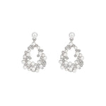 Olive & Piper-Mini Avery Earrings-Earrings-Silver-Tone, Crystal-Blue Ruby Jewellery-Vancouver Canada