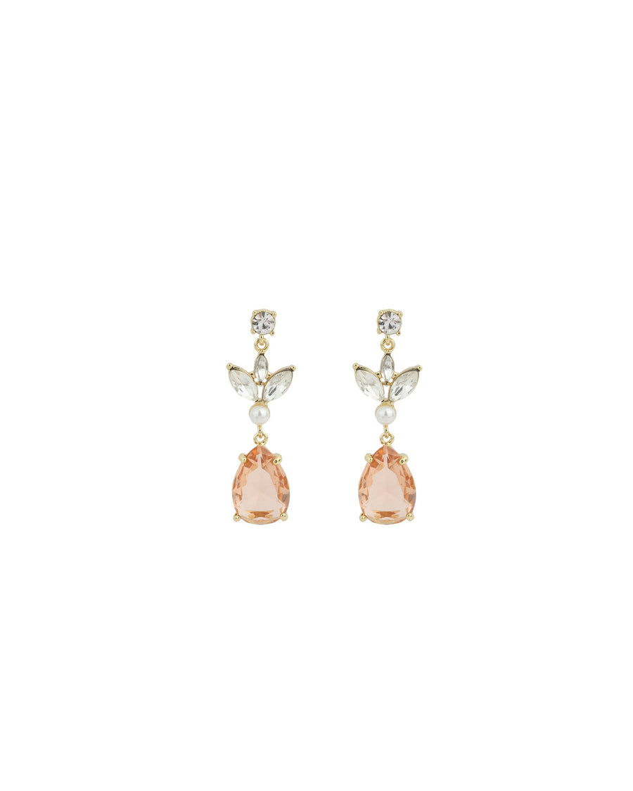Olive & Piper-Mini Rosalind Drops-Earrings-14k Gold Plated, Crystal-Blue Ruby Jewellery-Vancouver Canada
