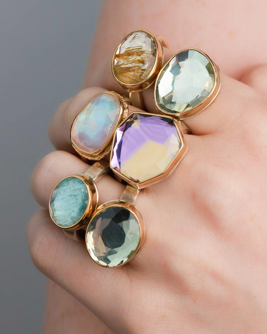 Jamie Joseph-Mint Quartz Ring-Rings-14k Yellow Gold, Sterling Silver-7-Blue Ruby Jewellery-Vancouver Canada