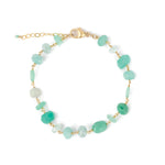 Gem Jar-Mixed Shape Stone Bracelet-Bracelets-14k Gold Filled, Multi-Blue Ruby Jewellery-Vancouver Canada