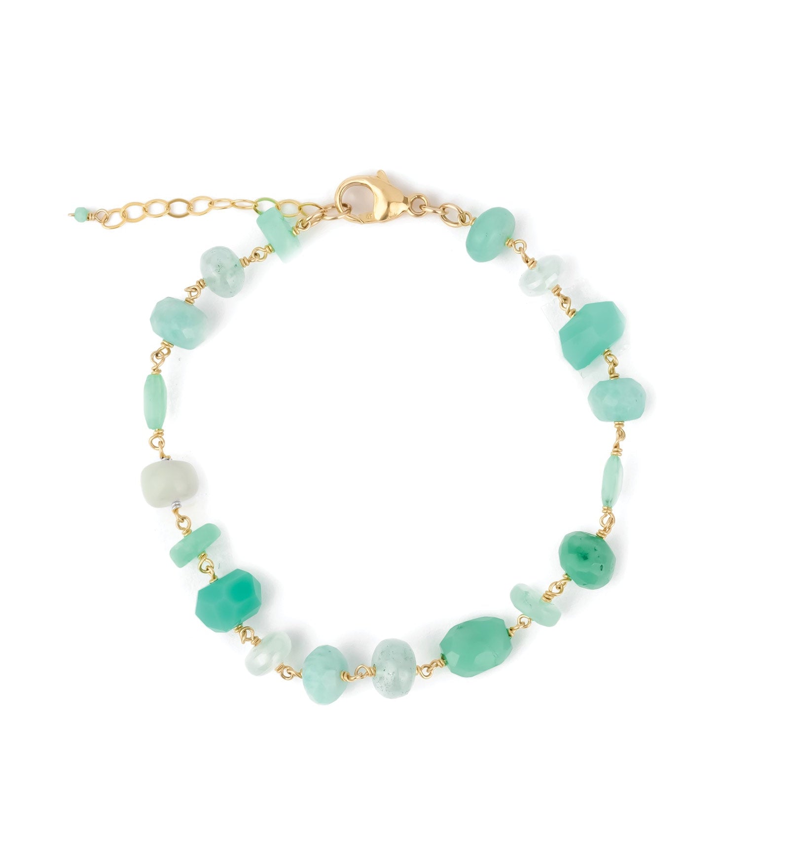 Gem Jar-Mixed Shape Stone Bracelet-Bracelets-14k Gold Filled, Multi-Blue Ruby Jewellery-Vancouver Canada