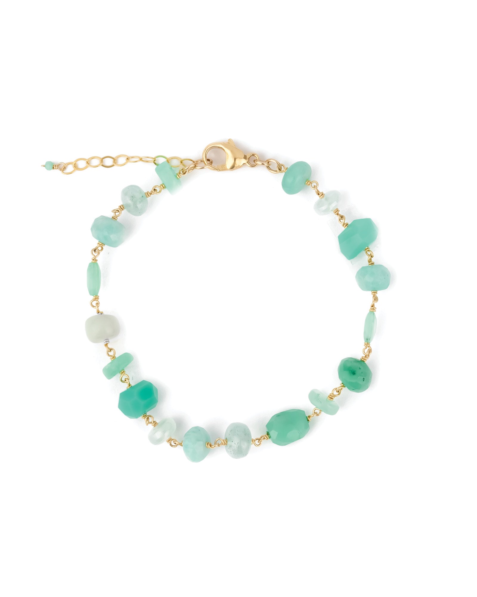 Gem Jar-Mixed Shape Stone Bracelet-Bracelets-14k Gold Filled, Multi-Blue Ruby Jewellery-Vancouver Canada
