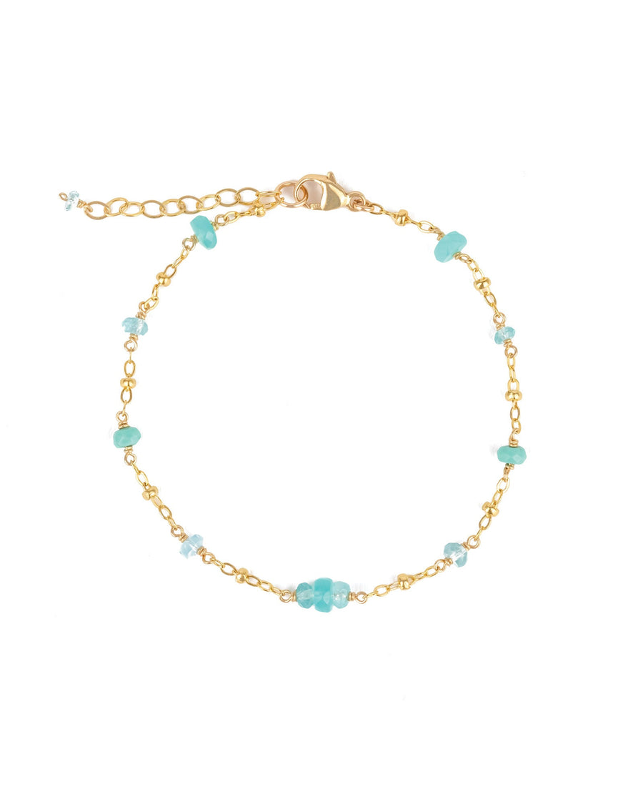 Gem Jar-Mixed Stone Satellite Bracelet-Bracelets-14k Gold Filled, Blue Opal-Blue Ruby Jewellery-Vancouver Canada
