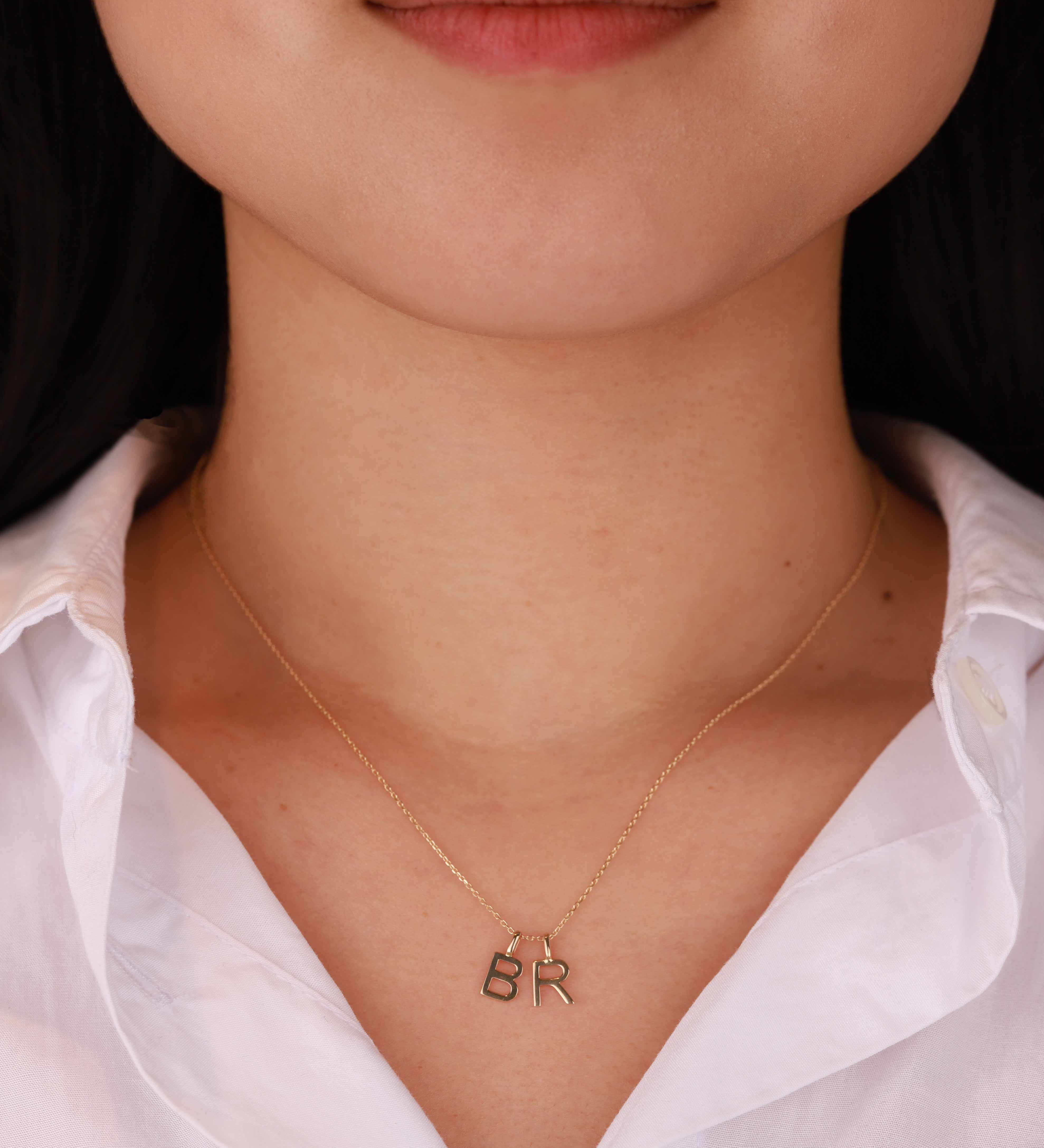 Tai Fine-Monogram Pendant-Necklaces-Blue Ruby Jewellery-Vancouver Canada