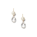 Chan Luu-Monte Carlo Drop Earrings-Earrings-18k Gold Vermeil, Crystal-Blue Ruby Jewellery-Vancouver Canada
