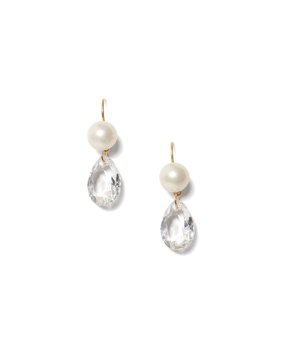 Chan Luu-Monte Carlo Drop Earrings-Earrings-18k Gold Vermeil, Crystal-Blue Ruby Jewellery-Vancouver Canada