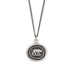 Mother Bear Talisman-Oxidized Sterling Silver-Blue Ruby Jewellery-Vancouver Canada