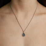 Motivated Talisman-Oxidized Sterling Silver-Blue Ruby Jewellery-Vancouver Canada