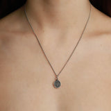 Motivated Talisman-Oxidized Sterling Silver-Blue Ruby Jewellery-Vancouver Canada