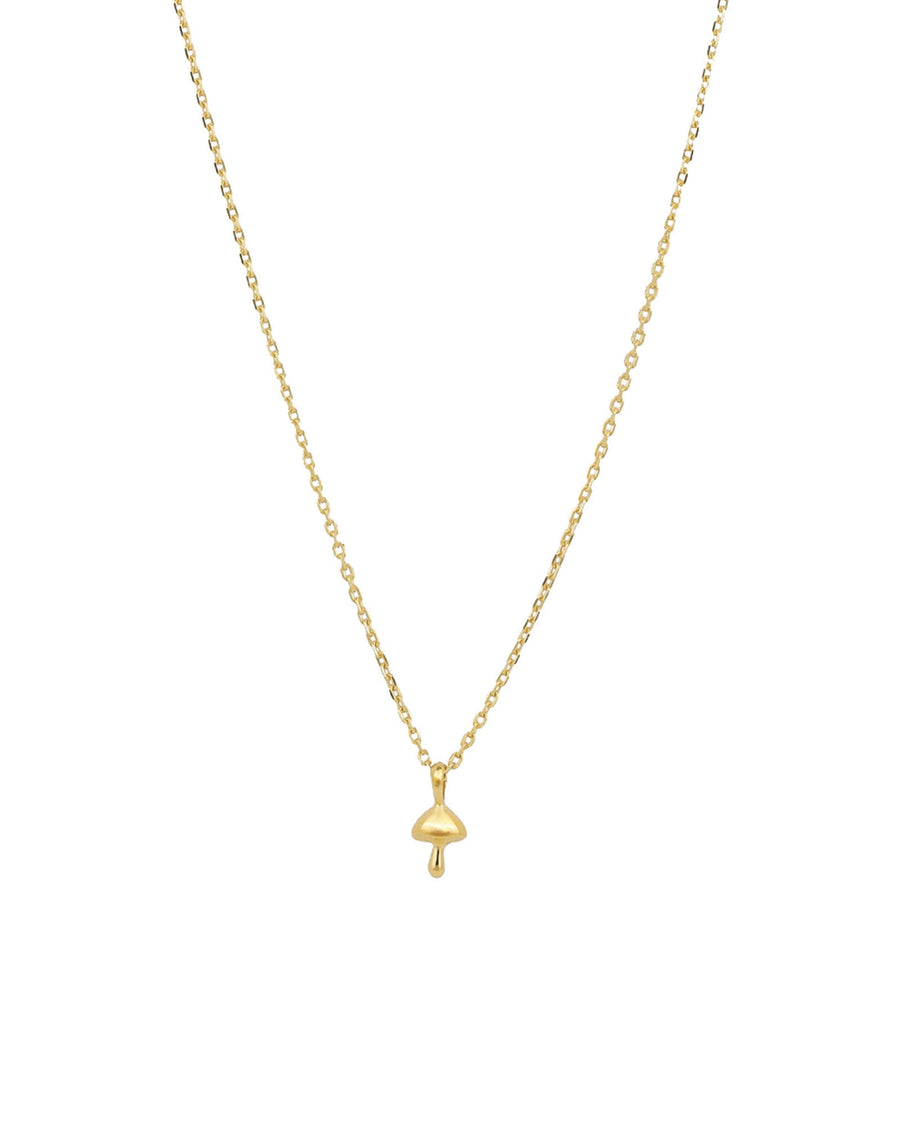 Tashi-Mushroom Necklace-Necklaces-14k Gold Vermeil-Blue Ruby Jewellery-Vancouver Canada