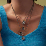 My Life Talisman-Oxidized Sterling Silver-Blue Ruby Jewellery-Vancouver Canada