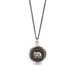 My Life Talisman-Oxidized Sterling Silver-Blue Ruby Jewellery-Vancouver Canada