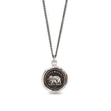 My Life Talisman-Oxidized Sterling Silver-Blue Ruby Jewellery-Vancouver Canada