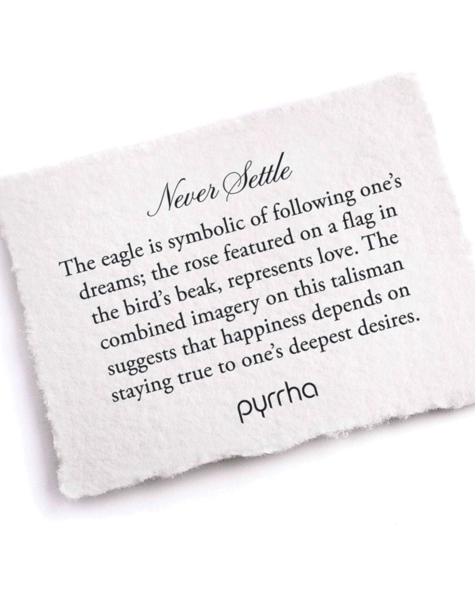 Never Settle Talisman-Oxidized Sterling Silver-Blue Ruby Jewellery-Vancouver Canada