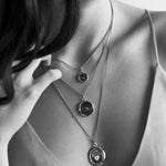 New Beginnings Talisman-Oxidized Sterling Silver-Blue Ruby Jewellery-Vancouver Canada