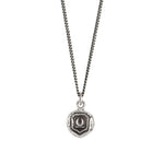 New Beginnings Talisman-Oxidized Sterling Silver-Blue Ruby Jewellery-Vancouver Canada