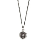 New Beginnings Talisman-Oxidized Sterling Silver-Blue Ruby Jewellery-Vancouver Canada