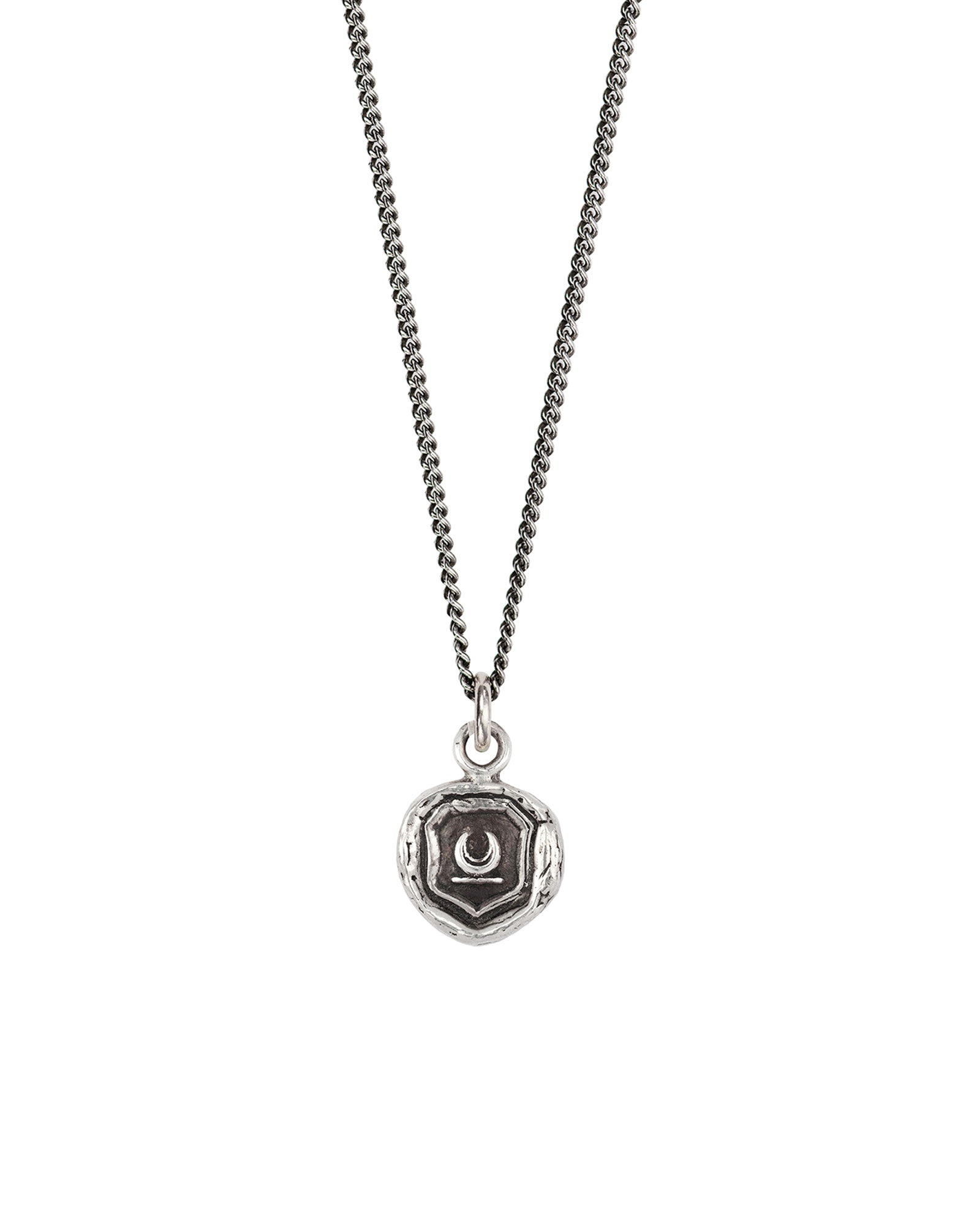 New Beginnings Talisman-Oxidized Sterling Silver-Blue Ruby Jewellery-Vancouver Canada