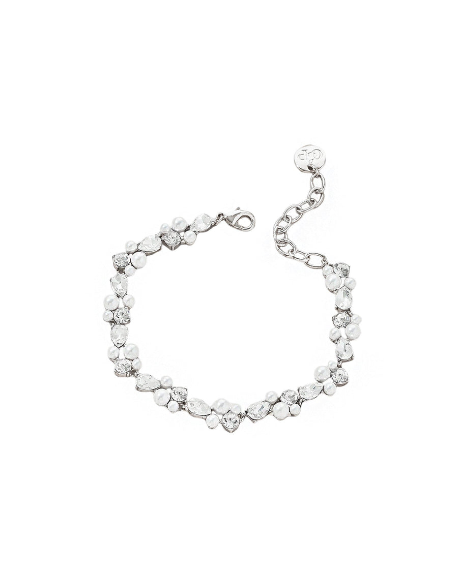 Olive & Piper-Nigella Bracelet-Bracelets-Silver-Tone, Crystal-Blue Ruby Jewellery-Vancouver Canada