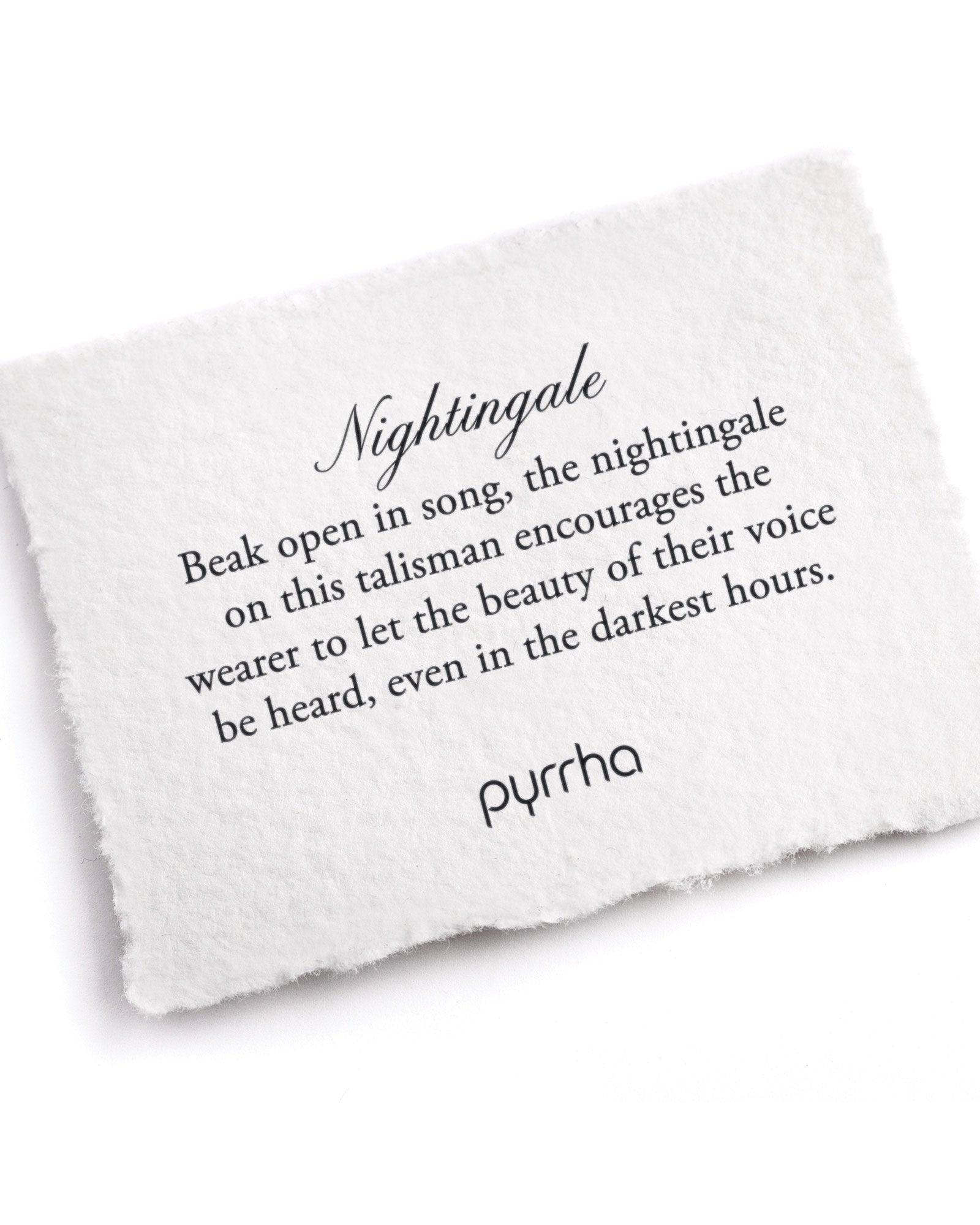 Nightingale Talisman-Oxidized Sterling Silver-Blue Ruby Jewellery-Vancouver Canada